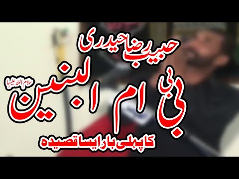 Qasida Bibi Ummul Baneen (sa) By Habib Raza Haideri