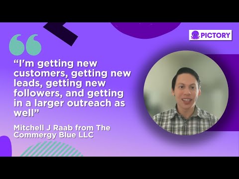 Pictory Customer Case Study - Mitchell J Raab