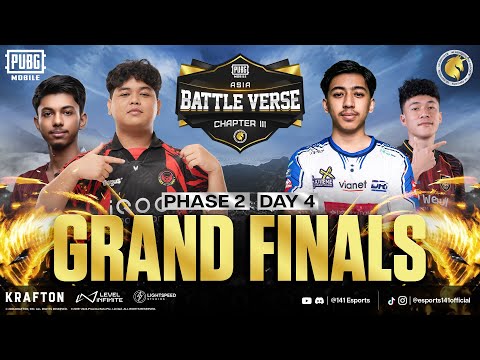 PUBGM BATTLE VERSE ASIA CHAPTER III | PHASE 2 - THE LAST BATTLE | FT. #AE  #BTR #4T #RRQ #BOOM #DRS