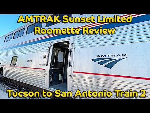 AMTRAK Sunset Limited Roomette Review – Tucson to San Antonio Train 2 #amtrak #traintravel #Roomette