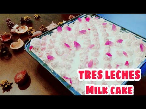 TRES LECHES Milk cake /no oven/no artificial colour by isha 'z world