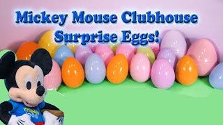 MICKEY MOUSE CLUBHOUSE Disney Mickey Mouse Funny Surprise Eggs  Toys and Candy Video