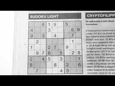 Looking for a sensational Light Sudoku puzzle? (with a PDF file) 07-26-2019 part 1 of 2