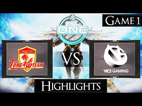 Dota 2 TongFu vs Vici Gaming Game 1 ESL New York Highlights