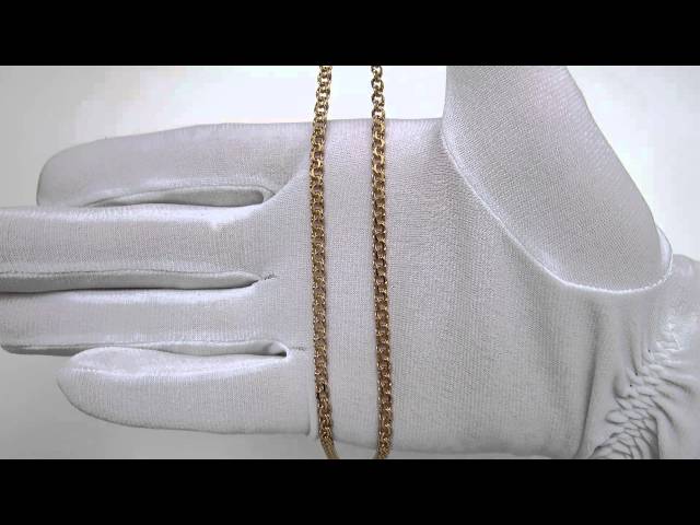 Срібний позолочений ланцюжок ех17 Відео огляд