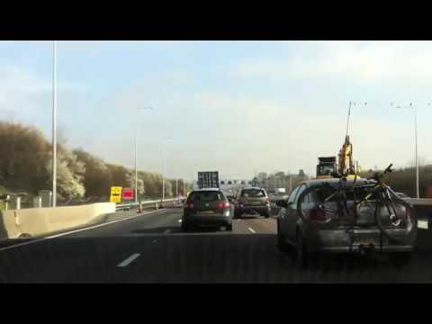 The M25 or London Orbital Motorway
