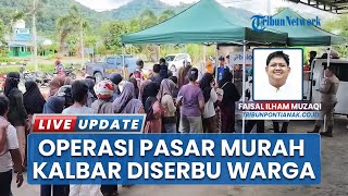 Antusias! Warga Sukadana Padati Operasi Pasar Murah TPID Kalbar