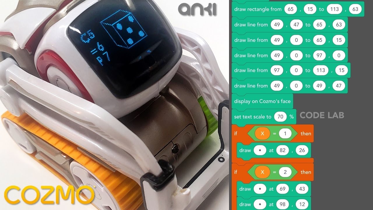 Dice - Cozmo Robot by Anki - Code Lab Constructor Mode