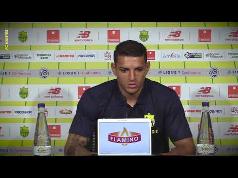 Diego Carlos avant FC Nantes - Montpellier HSC