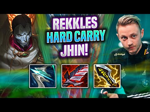 REKKLES HARD CARRY WITH JHIN! - KC Rekkles Plays Jhin ADC vs Aphelios! | Season 2022