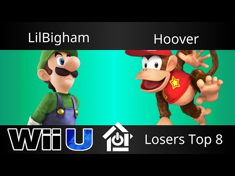 Golden Daze 2017 Arcadian - LilBigham (Luigi) vs Hoover (Diddy Kong) - Smash 4 Losers Top 8