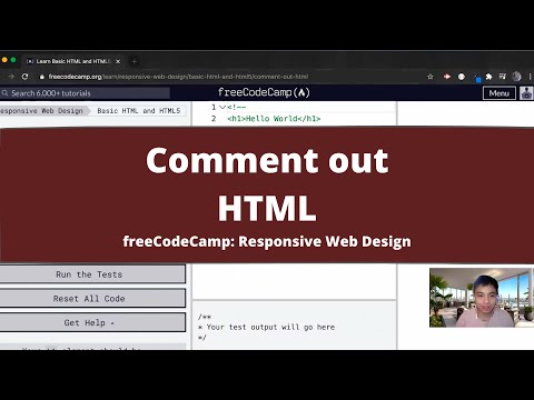 Comment Out Html Basic Html And Html5 Freecodecamp Tutorial