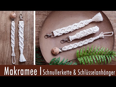 Macrame DIY | Diamond Pattern | Instructions for Pacifier Chain and Keychain