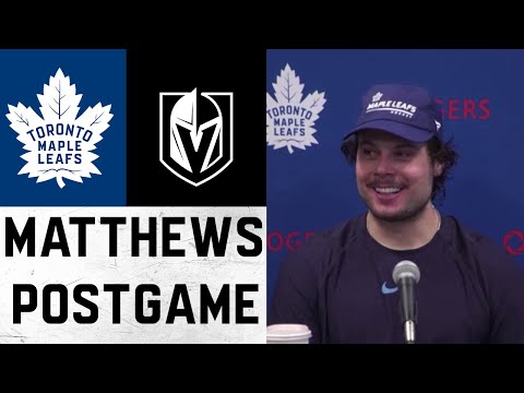 Auston Matthews Post Game ' Toronto Maple Leafs @ Vegas Golden Knights - January 11, 2022