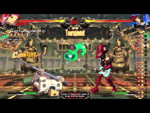 GGXrd Mission 50 S Rank - Throw or Invuln Dust Option Select vs. All I-no Okizemi