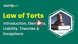 TORT LAW – Meaning, Essential Elements, Liability and Remedies in Tort | Online CSEET Lectures