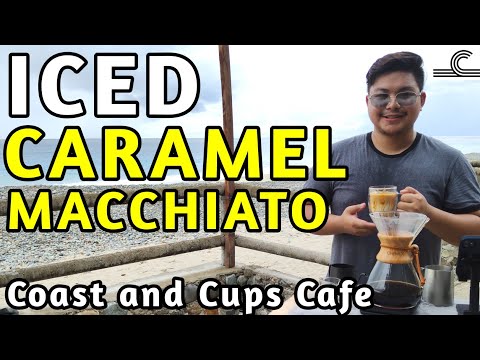 Chemex Iced Caramel Macchiato. Coffee Master Steven. Brewed Coffee at the beach sersam TV