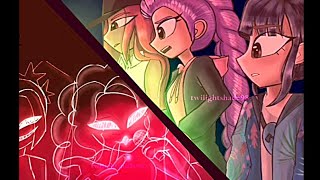 Huntrix encounter The Dazzlings - Animation - Kpop Demon Hunters x MLP #animation #kpopdemonhunters 
