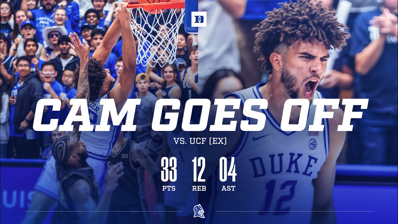 CAM BOOZER GOES OFF IN CAMERON DEBUT! (33 points vs. UCF) | 2025-26 Duke Basketball