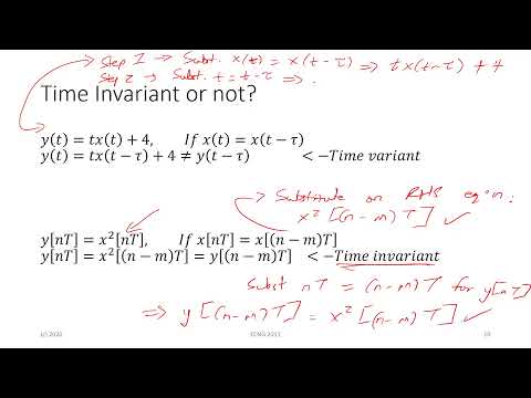 SS Lectures 5 to 6 - Impulse Response, System Characteristics