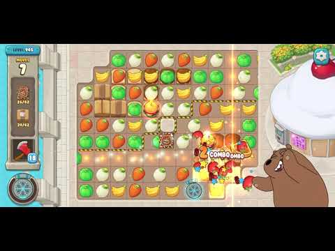We Bare Bears Match3 Repairs Level 945 - No Boosters