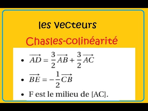 Second collinearity vectors and chasles ex36