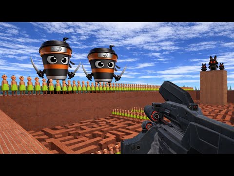 TUNG TUNG SAHUR vs SCP-096 vs SONIC TAPES | Garry’s Mod Epic Battle