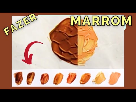 Como fazer a Cor Marrom e várias Tonalidades / make brown