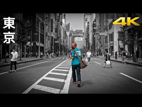 4K Tokyo Bike Ride - Ginza(銀座) & Marunouchi(丸の内) - Japan 2020