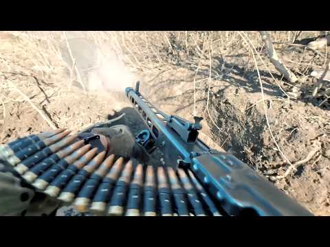 🔴 Ukraine War - Ukrainian MG3 Machine Gunners In Heavy Trench Combat • Insane Russian GoPro Footage