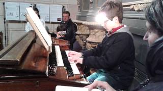 preview picture of video 'Thierry tocando INVENTIO 1 de J.S. BACH no orgão da Igreja em Bédarieux, France'
