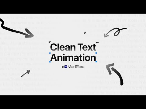 How to Make Clean Text Animation in After Effects | FREE Presets