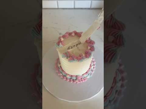 How I went from ruining a cake to making a viral gender reveal cake! How did it turn out?