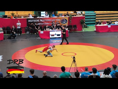 Wrestling German Championships 2025 (U20) 65kg 1/2-FINAL | FS | REBHOLZ vs. FECHER