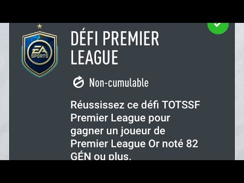 FIFA20 SBC DCE LIVE - DÉFI PREMIER LEAGUE joueur rare PL noté 82 + SOLUTION PAS CHER