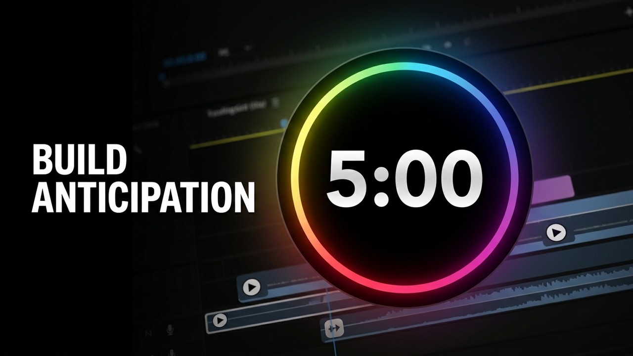 ⏱️ Clock Ticking Timer 5 Minutes - Smooth Countdown Animation