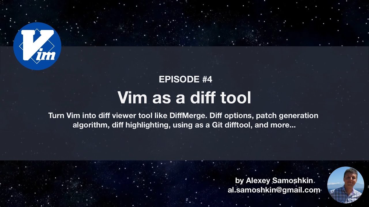 Vim universe. Vim as a diff tool