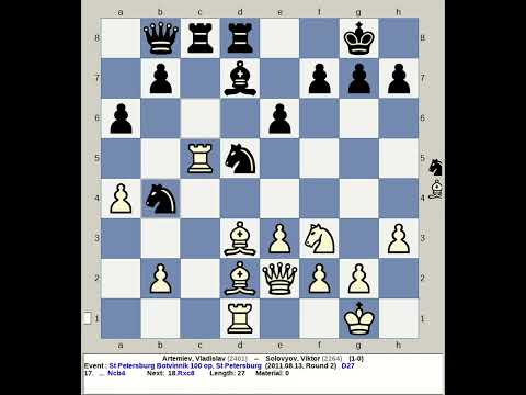 Artemiev, Vladislav vs Solovyov, Viktor | St Petersburg Botvinnik 100 Chess Open 2011, Russia
