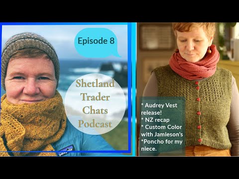 Audrey In Unst Vest pattern + Custom Color yarn with Jamieson's!