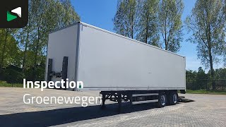 Semi-reboque furg&atilde;o Groenewegen DRO-12-20B 2 axles Lift + Stuuras Laadklep APK 12/26 | Imagem 4 - Autoline