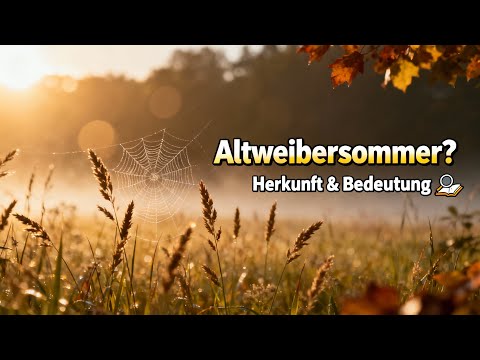 Warum sagt man Altweibersommer? | Herkunft & Bedeutung erklärt