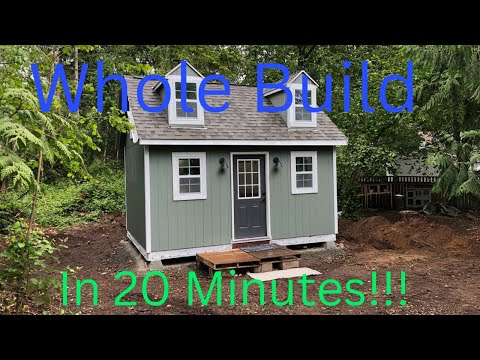 20 Minute Dream House! - DIY Timelapse Tiny House Build