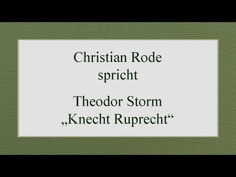 download lagu mp3 mp4 Theodor Storm Knecht Ruprecht, download lagu Theodor Storm Knecht Ruprecht gratis, unduh video klip Theodor Storm Knecht Ruprecht