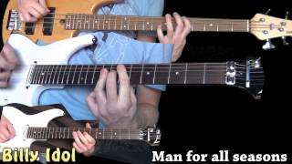 Billy Idol - Man for all seasons (guitar &amp; bass cover)
