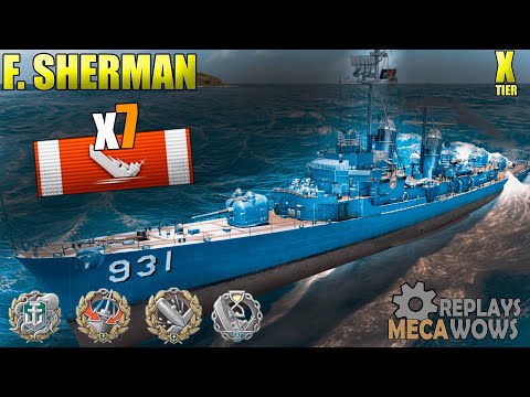 Forrest Sherman 7 Kills & 197k Damage | World of Warships Gameplay 4k