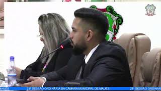 21ª SESSÃO ORDINÁRIA DA CÂMARA MUNICIPAL DE MAUÉS