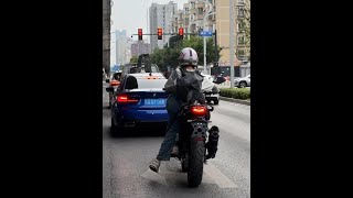 Download lagu Report: I didn't steal my dad's car to play with #motorcycle #bike #Xiao 600 #Cyril helmet mp3