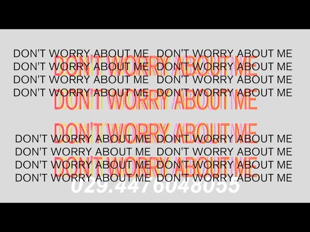  Don't Worry About Me - Pale Rivers