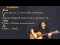 august (Taylor Swift) Fingerstyle Guitar Cover Lesson in G with Chords/Lyrics