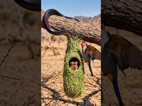 the Child Saved birds from snake 😭🙏